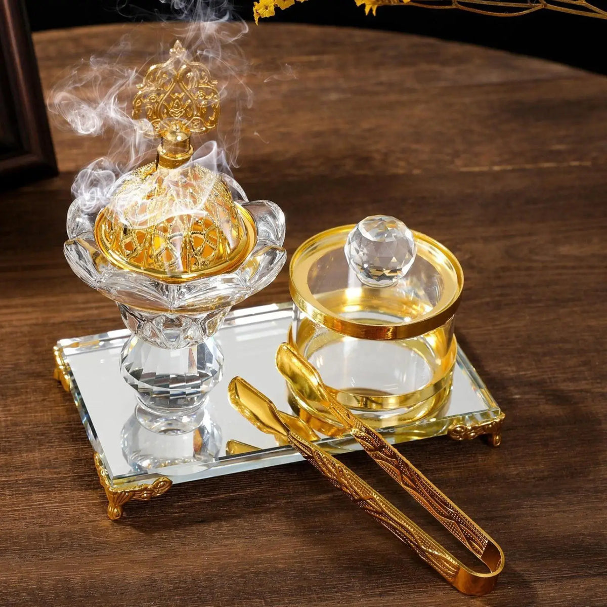 AGARE Majestic – Crystal Incense Burner Set
