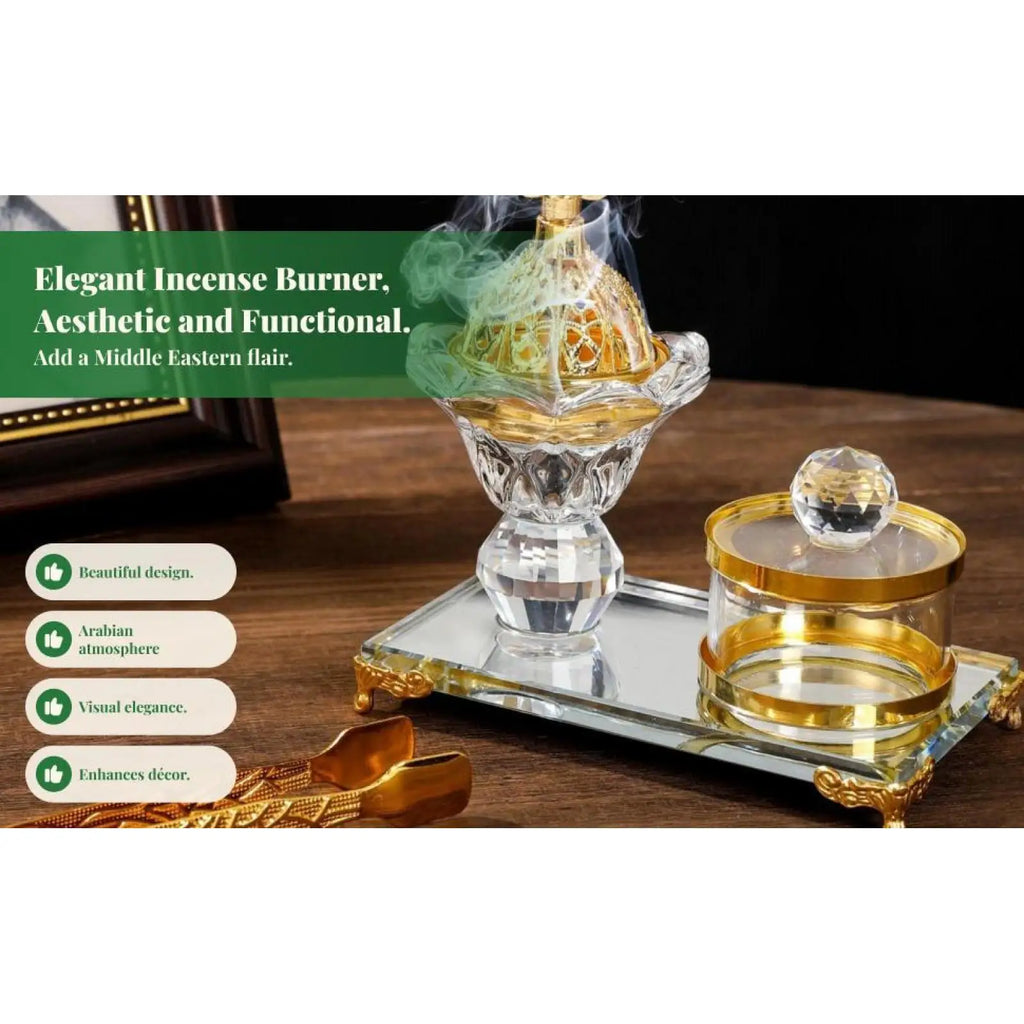 AGARE Majestic – Crystal Incense Burner Set