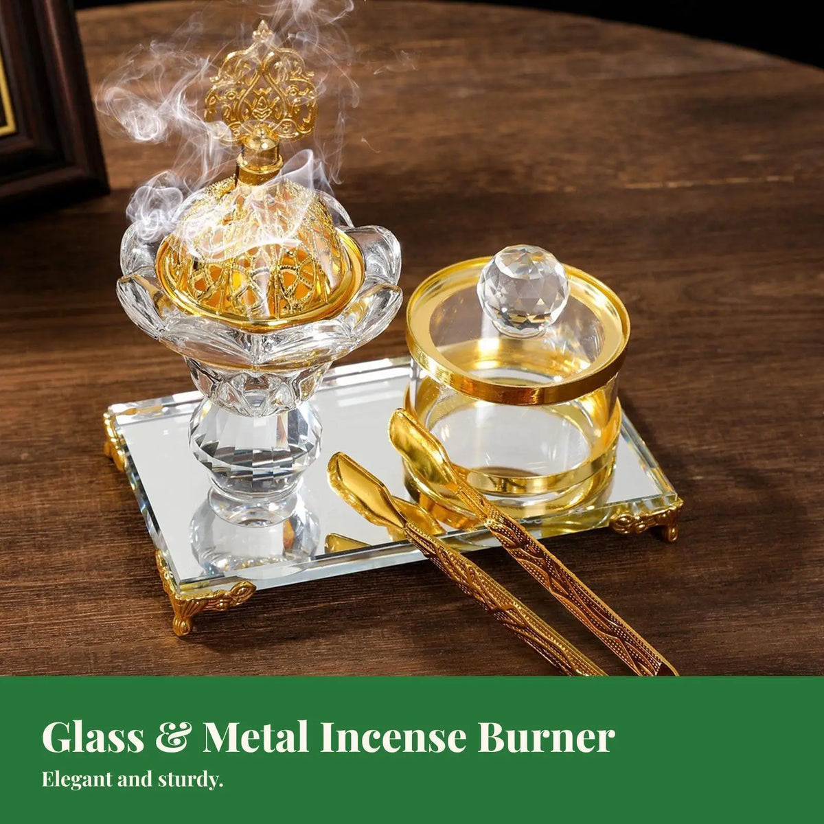 AGARE Majestic – Crystal Incense Burner Set