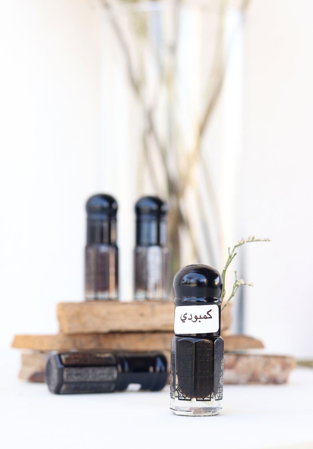 Traditional Arabian perfume oil bottles